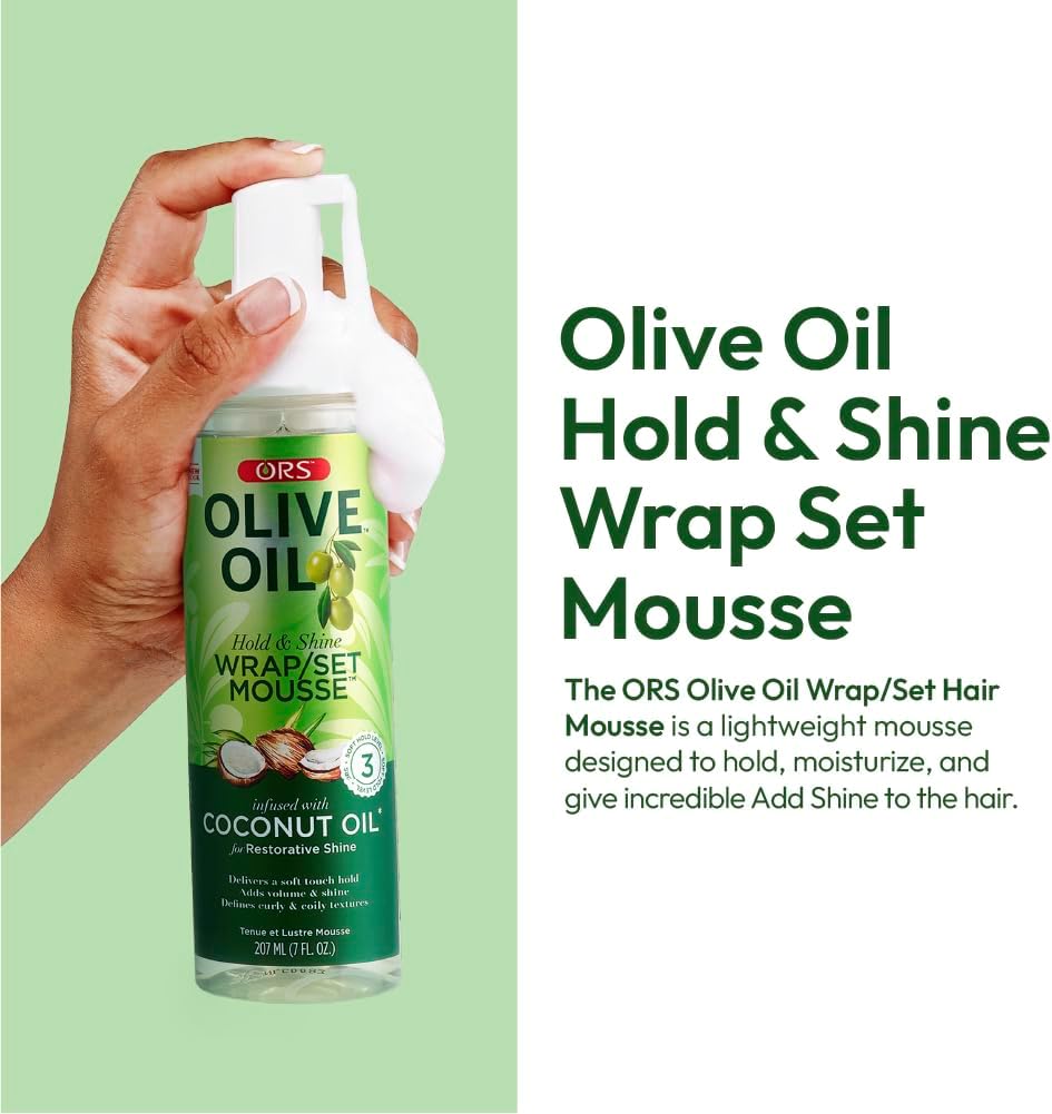 ORS Olive Oil Wrap/Set Mousse 207ml 3
