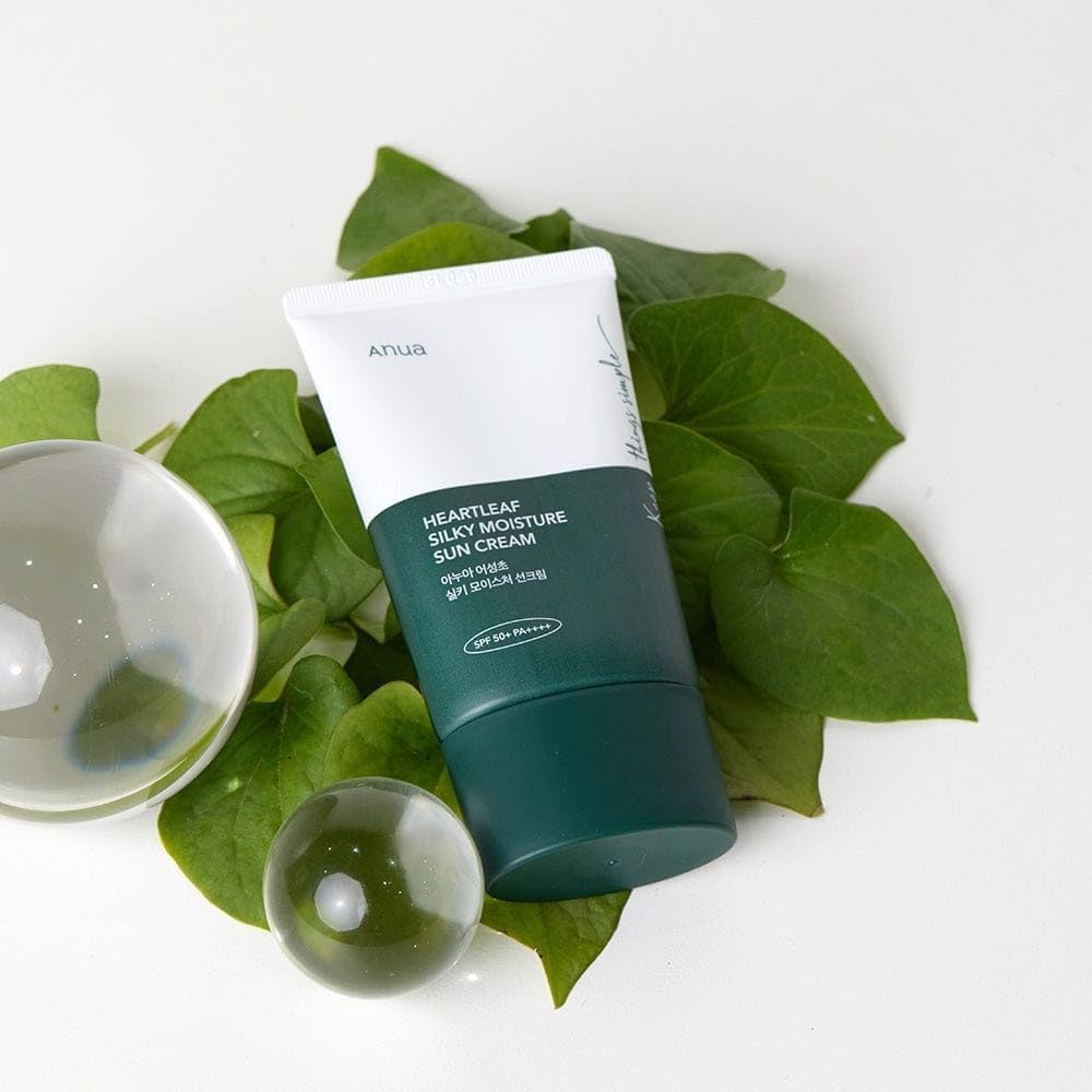 Anua Heartleaf Silky Moisture Sun Cream SPF50+ PA+ 50ml 4