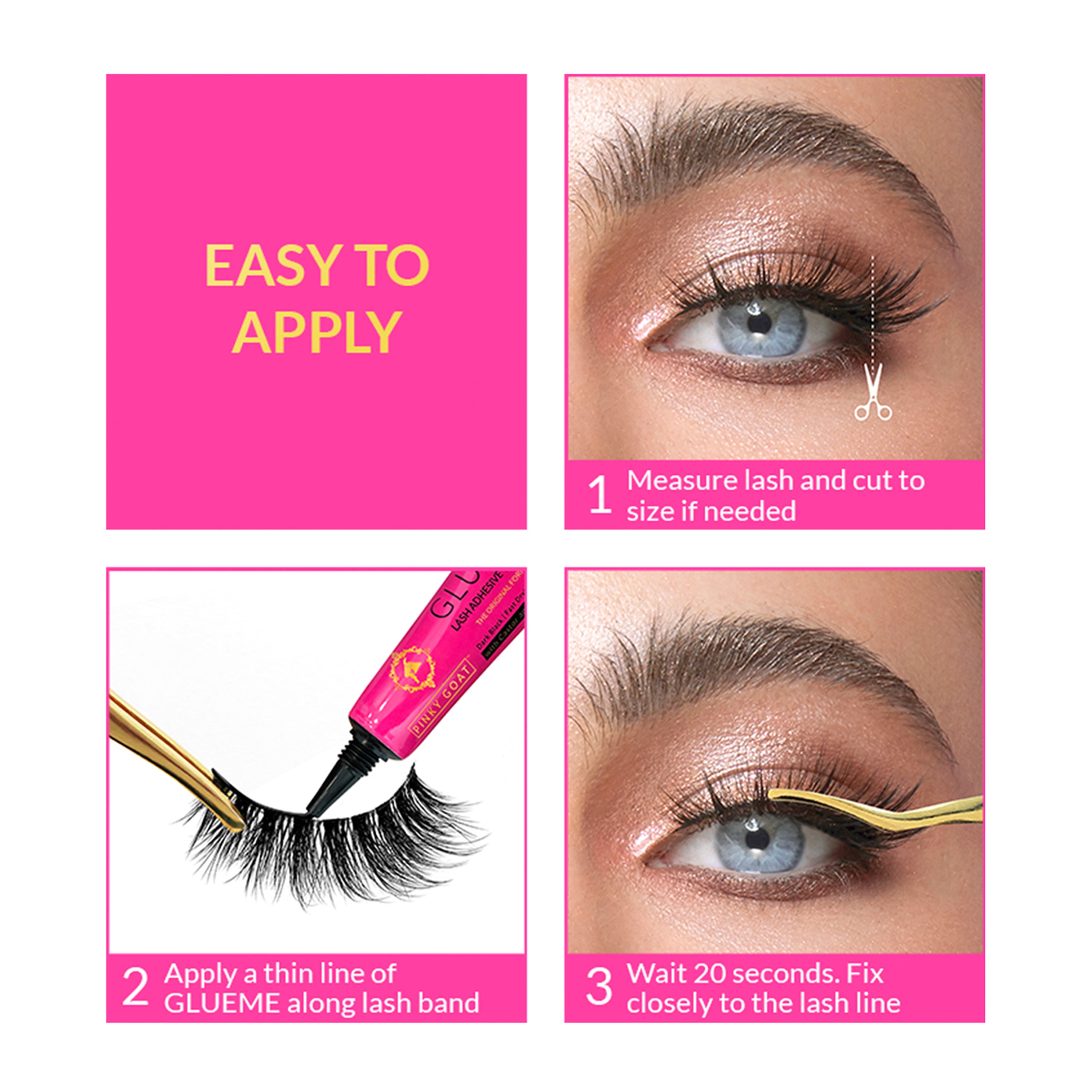 Pinky Goat Lashes Reem Beautiful Length and Curl 536 2