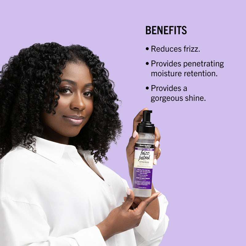 Aunt Jackies Frizz Patrol Anti-Poof Mousse 244ml 4