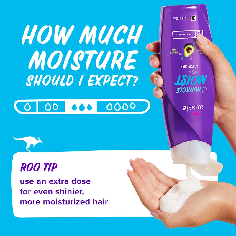 Aussie Miracle Moist Avocado and Jojoba Oil Conditioner 360ml 3