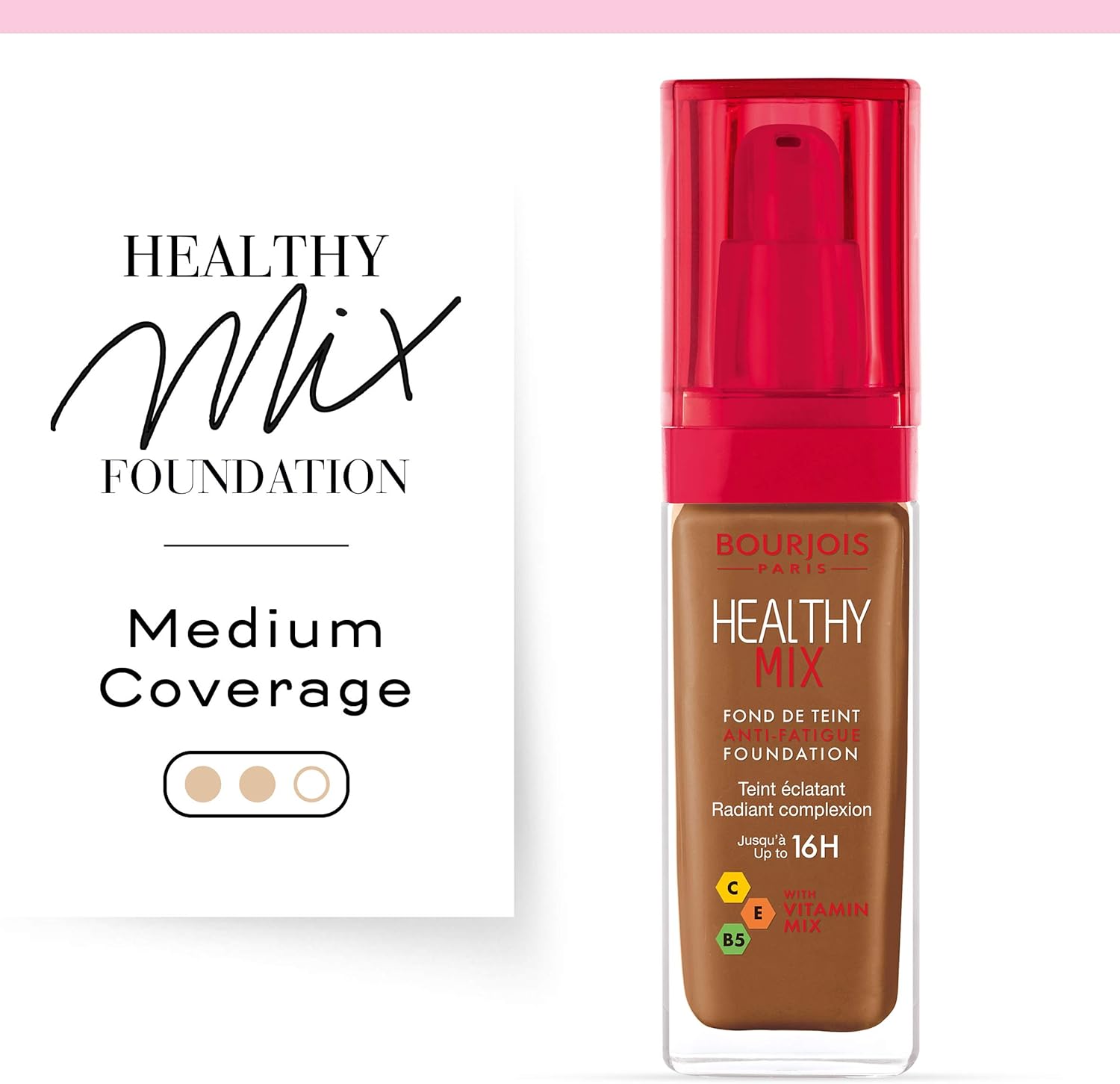 Bourjois Healthy Mix Foundation 63 Cocoa 30ml 2