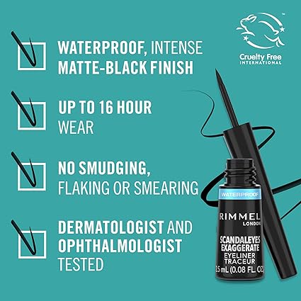 Rimmel Exaggerate Eye Liner Black 2.5ml 2