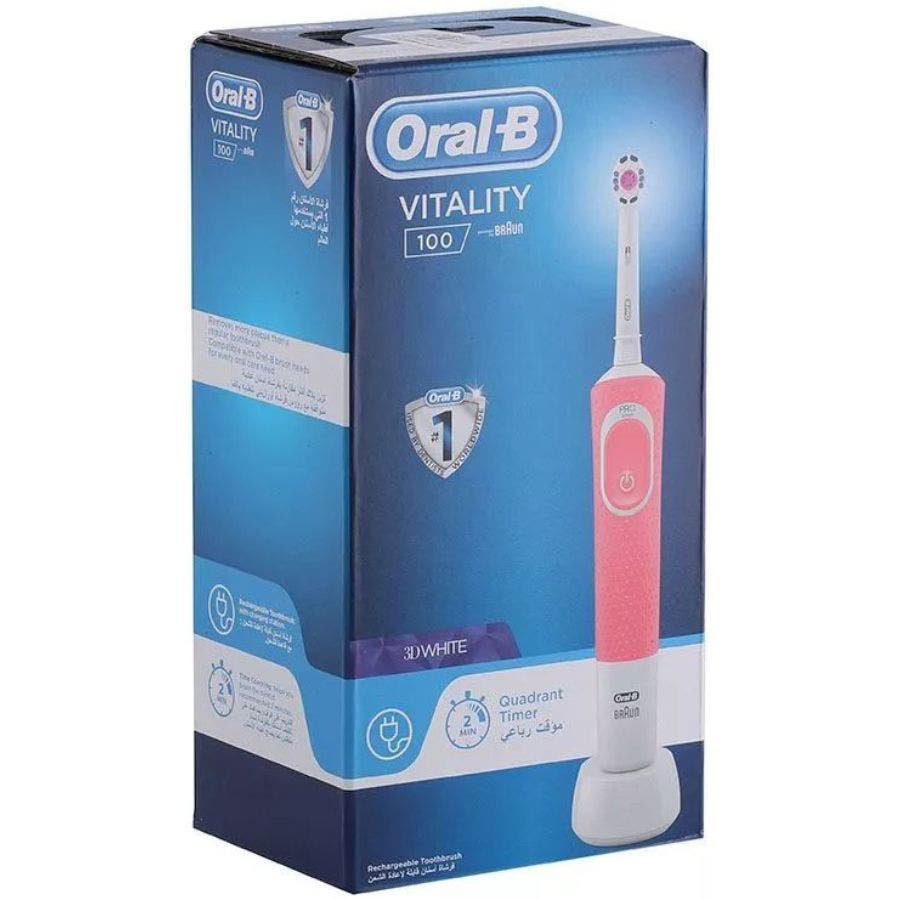 Oral-B Vitality 100 Toothbrush Pink 413 1 2