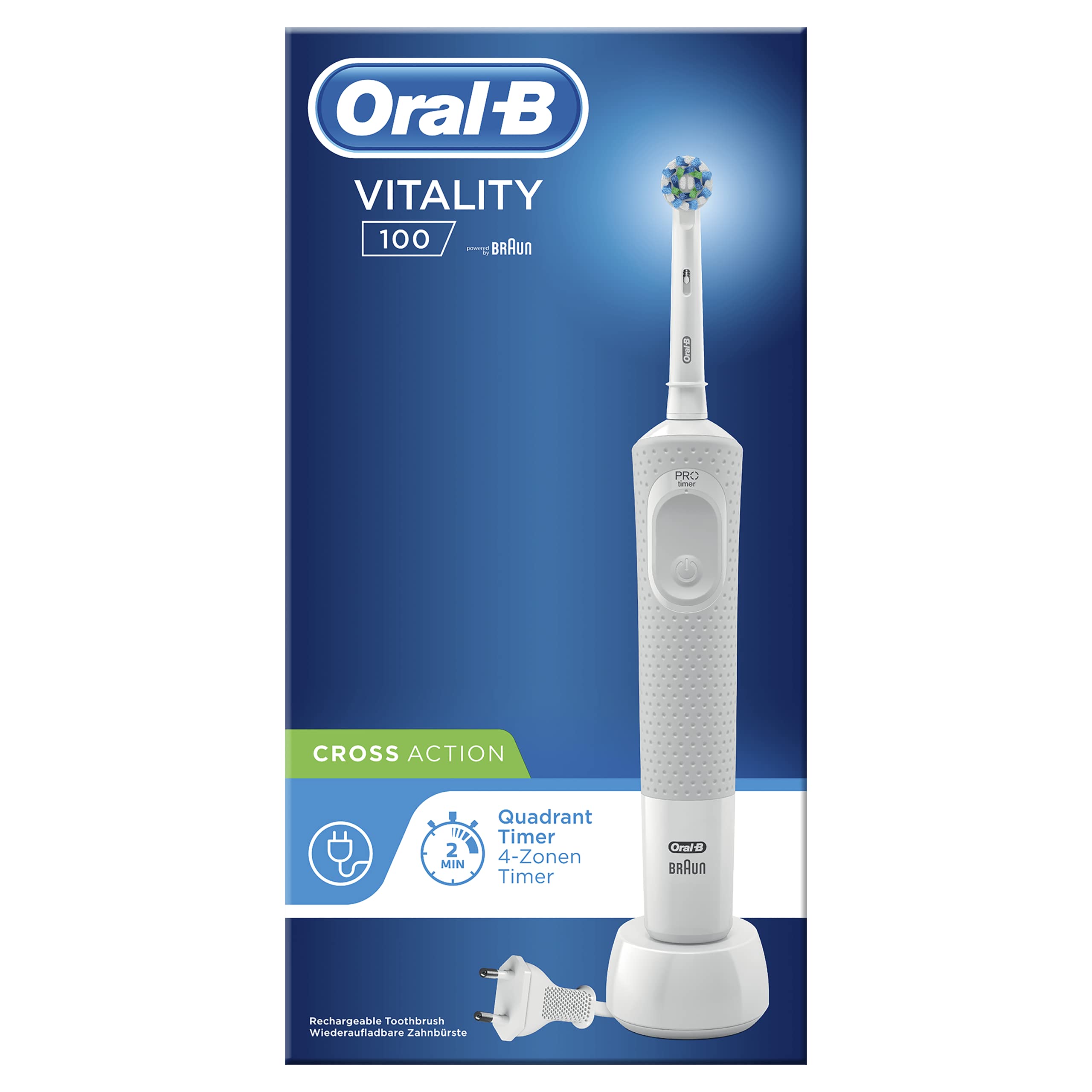 Oral-B Vitality 100 Toothbrush White 4131 2