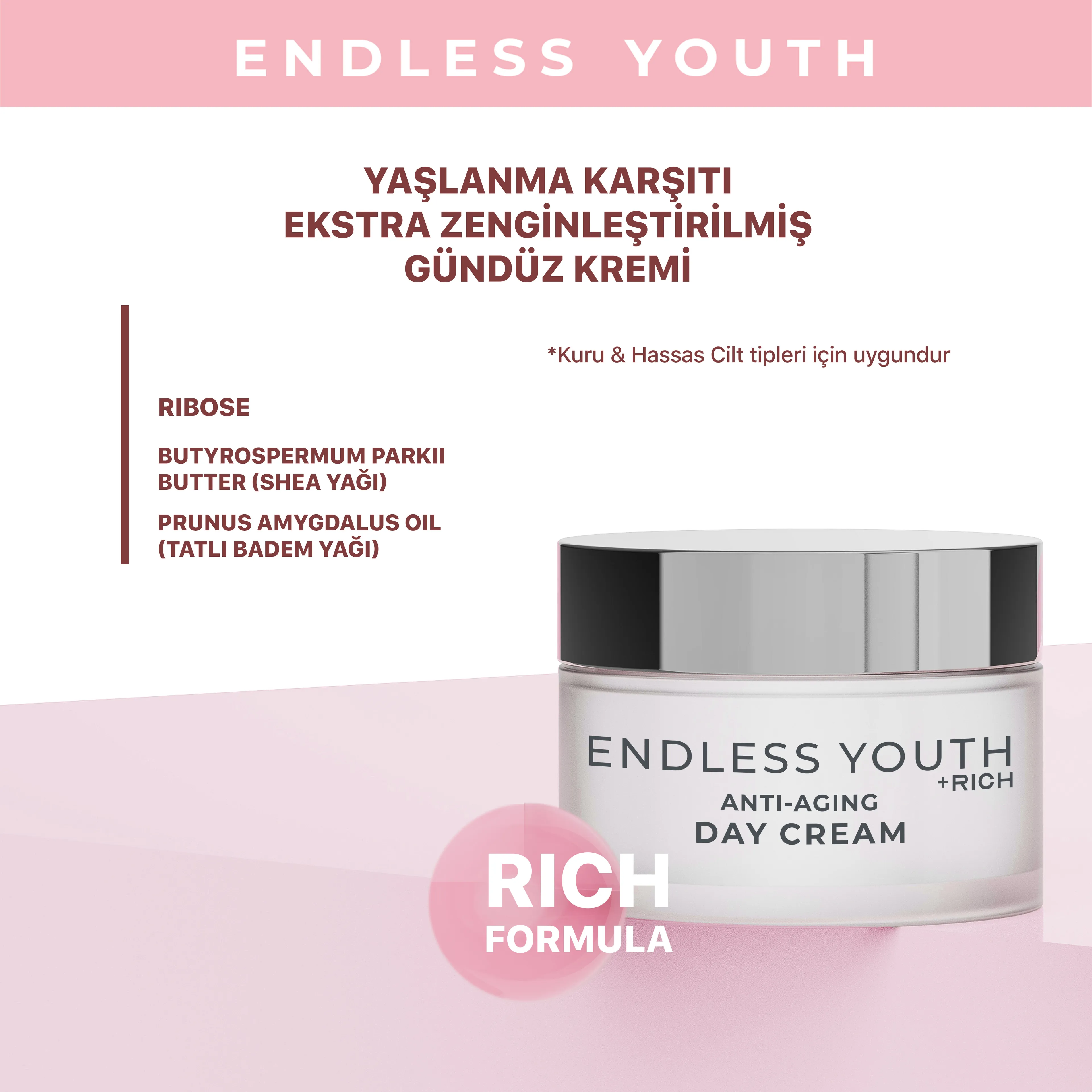 Sheida Endless Youth Extra Rich Anti-Aging Day Cream 50ml 3