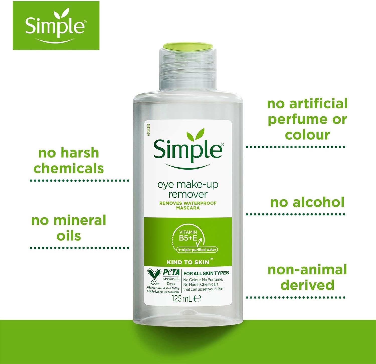 Simple Eye Make-Up Remover 125ml 4