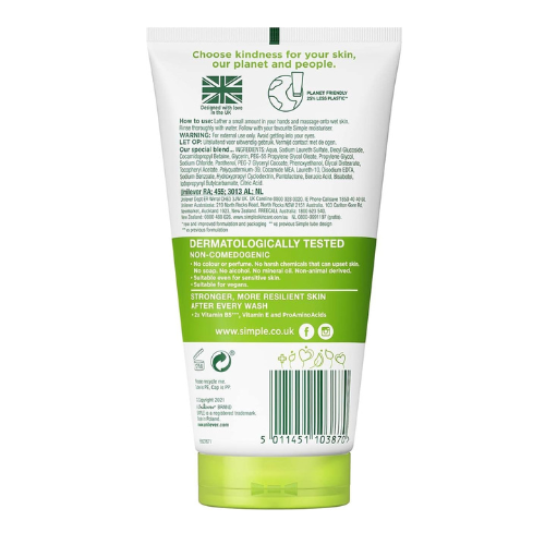 Simple Moisturising Facial Wash 150ml 2