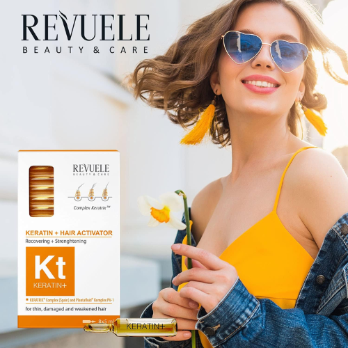 Revuele Keratin+ Hair Activator Ampoule 8x5ml 3