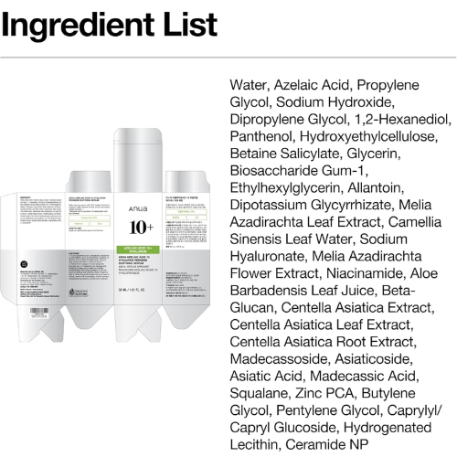  Anua Azelaic Acid 10% Hyaluron Redness Soothing Serum(30ml) 2