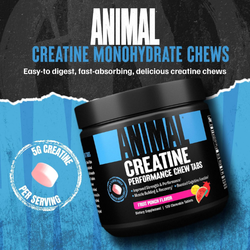 Animal Creatine 4-in-1 Tablets – Fruit Punch, 120 Count 3