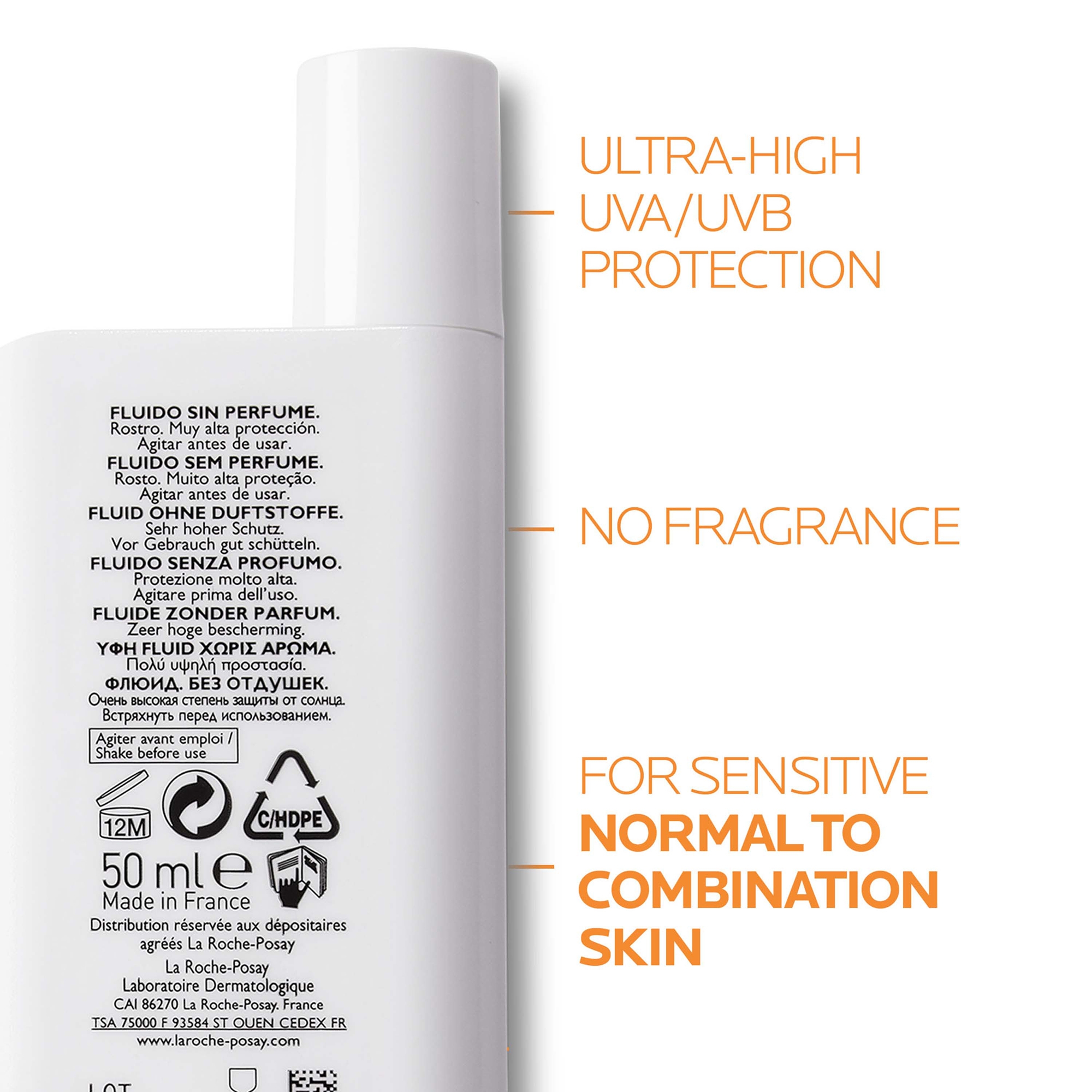 La Roche-Posay Anthelios UVmune 400 Invisible Fluid SPF50+ 50ml - Non Scented 3