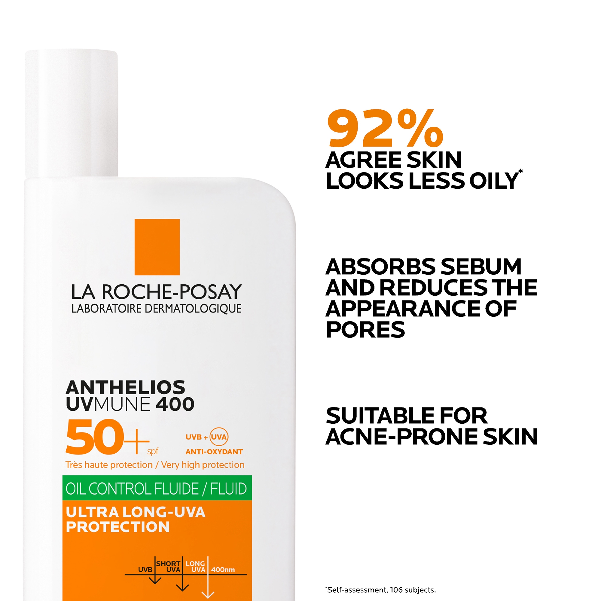La Roche-Posay Anthelios UVmune 400 Fluid Oil Control SPF50+ 50ml 2
