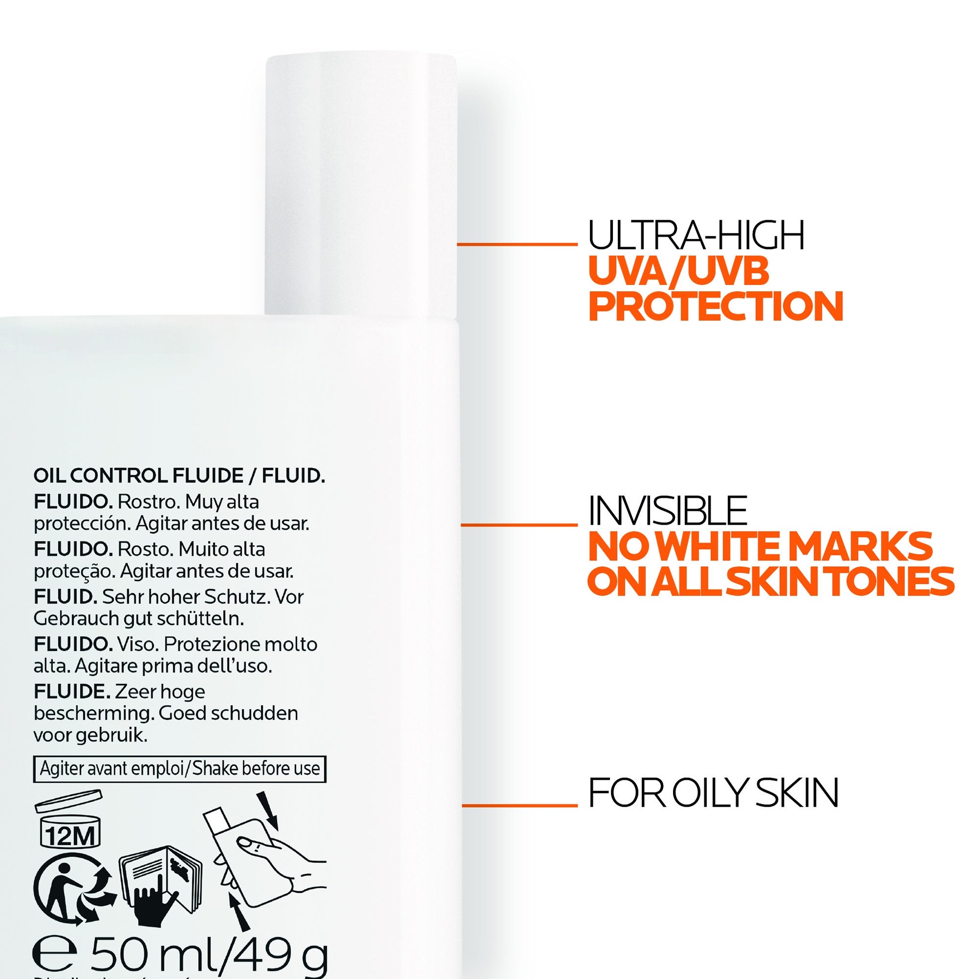 La Roche-Posay Anthelios UVmune 400 Fluid Oil Control SPF50+ 50ml 4