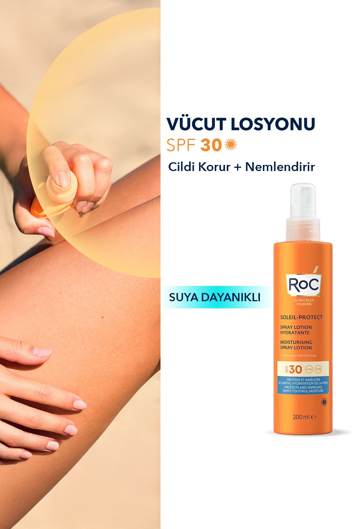 ROC Soleil-Protect Lait Hydratant SPF30+ 200ml 3