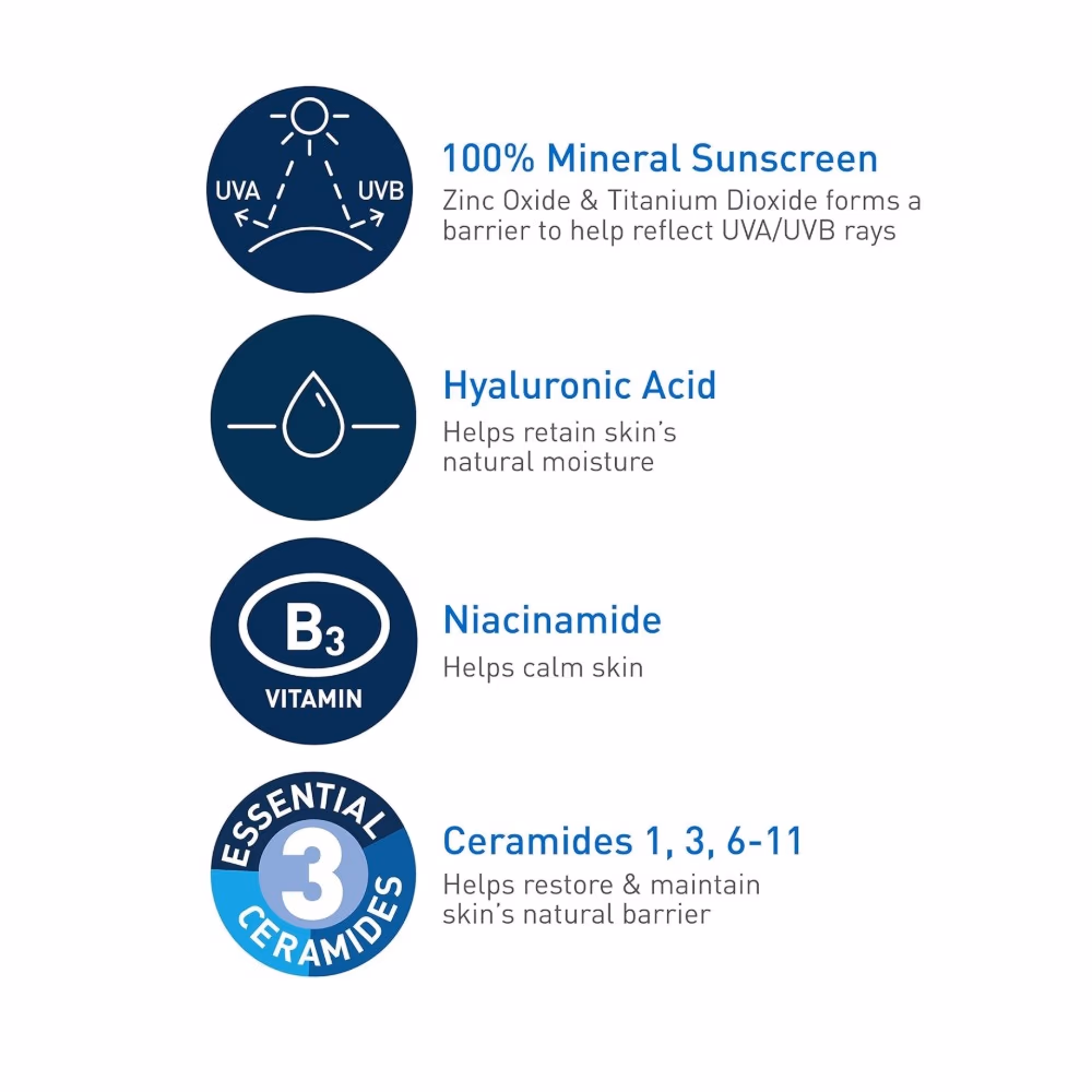CeraVe Hydrating Sunscreen Mineral SPF 50 75 ml 4