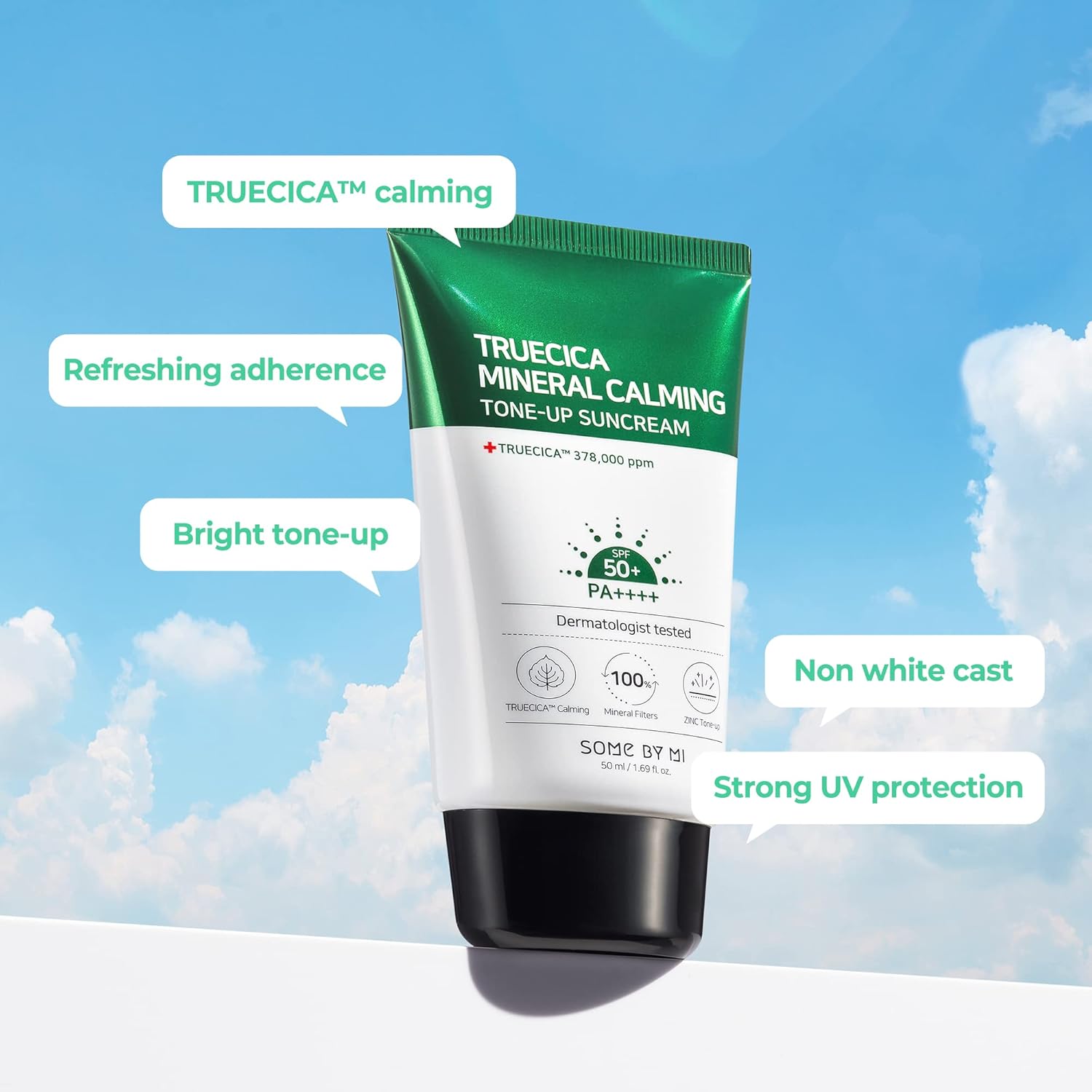 Some By Mi Trucica Mineral Calming Tone-Up Suncream – 50ml 3