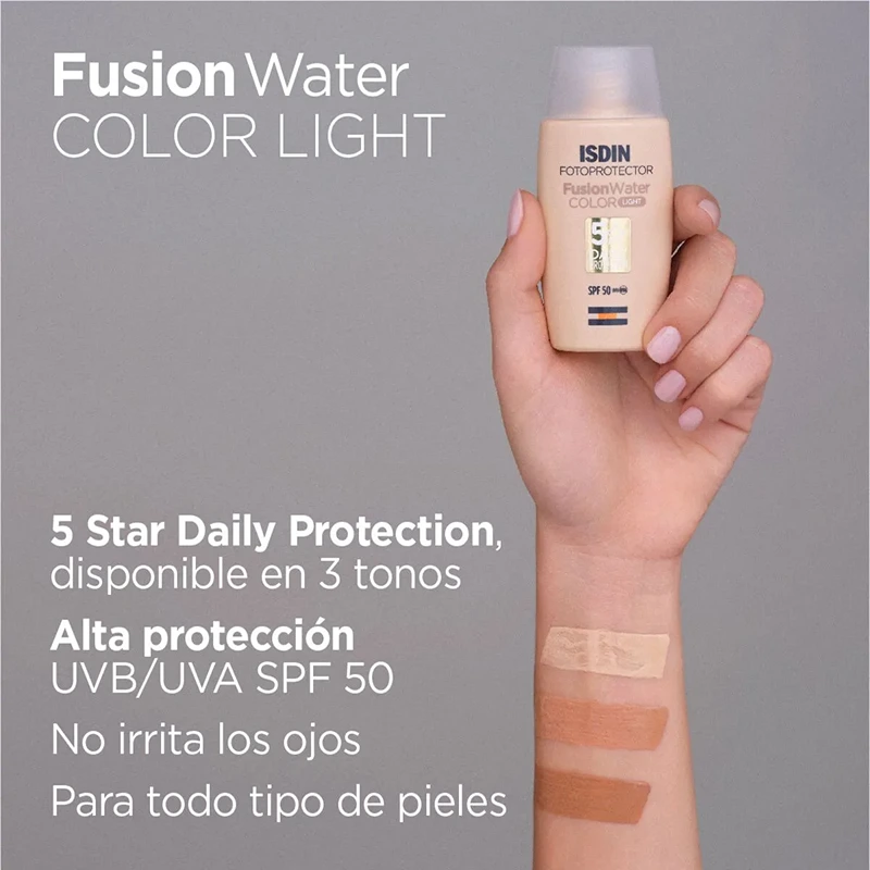 ISDIN Fotoprotector Fusion Water Color Light SPF50 - 50ml 3