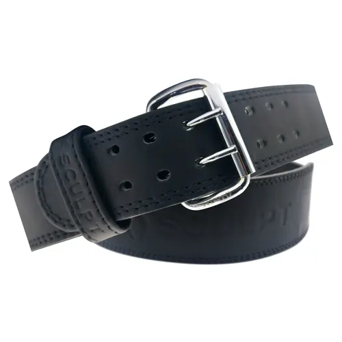 Sculpt Leather Belt Black Medium 2