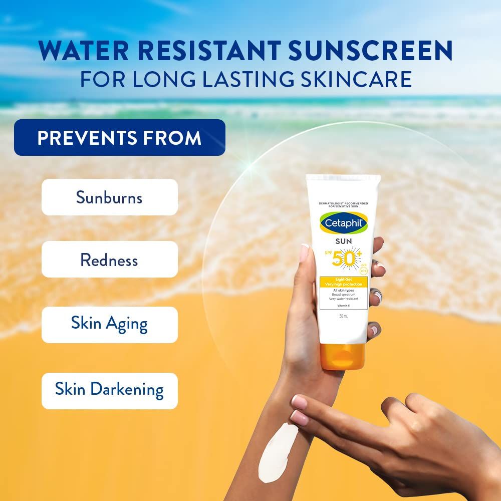 Cetaphil Sun SPF 50+ Water Resistant Light Gel Sunscreen 100ml 5