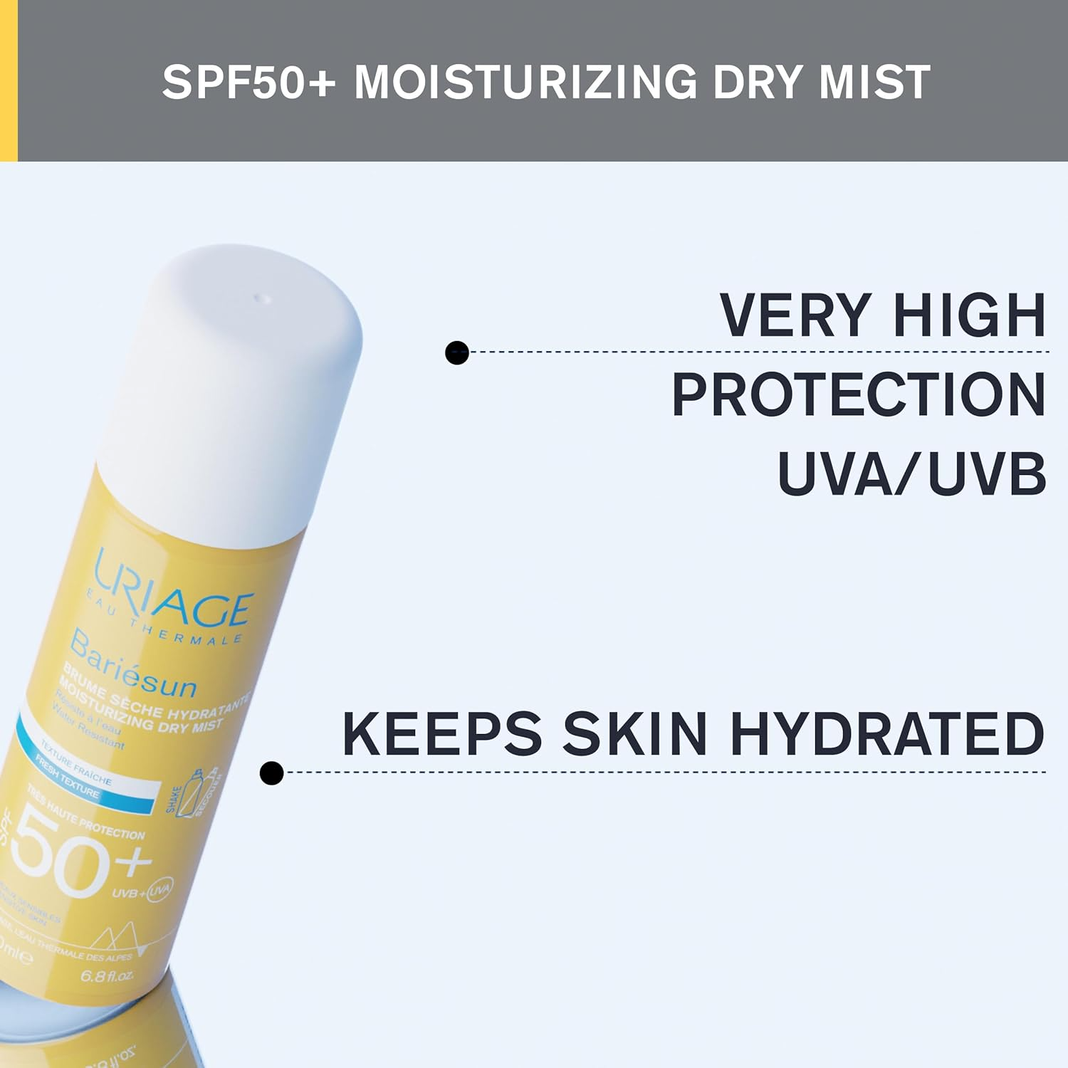 Uriage Bariesun SPF50+ Dry Mist, Sunscreen Spray 200ml 2