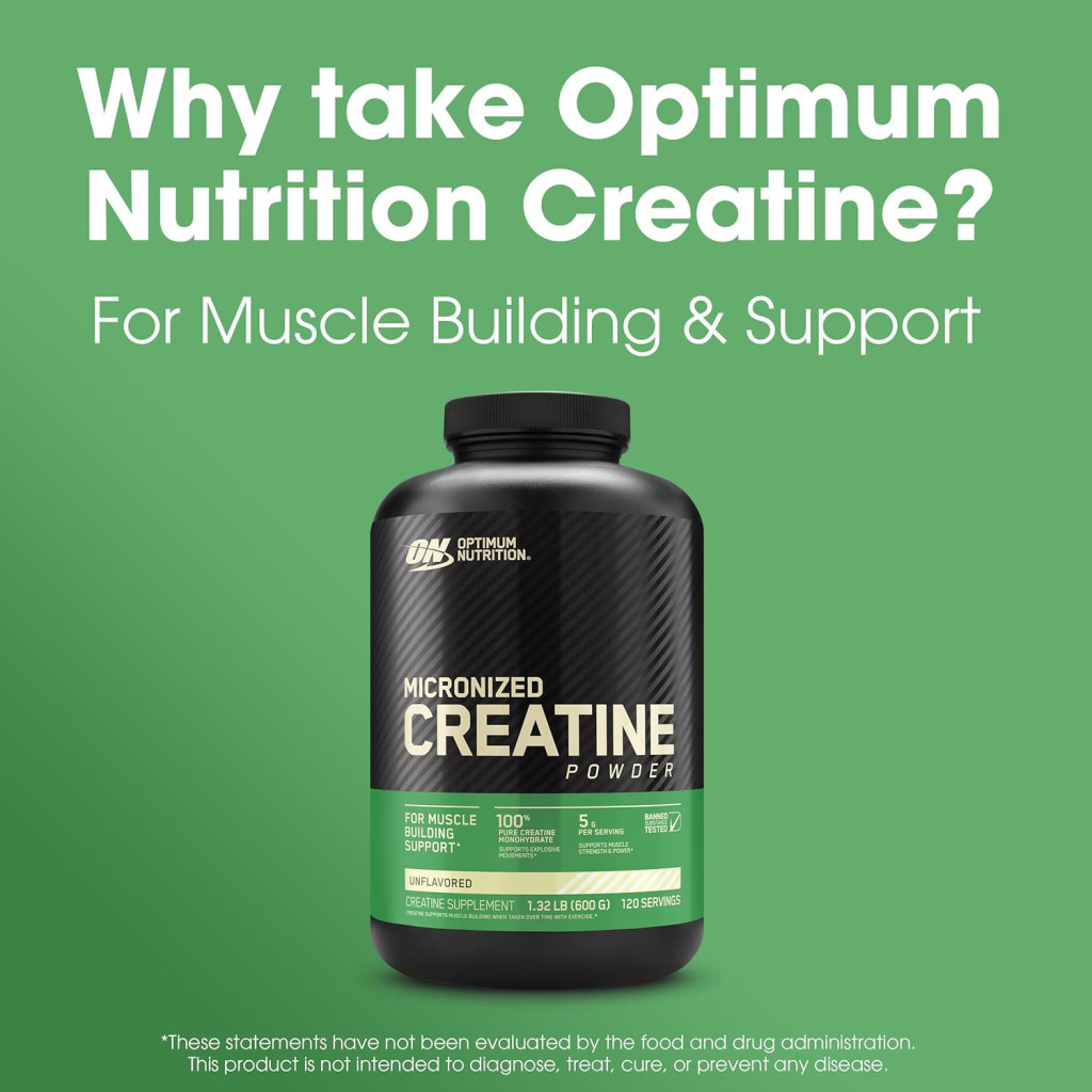 Optimum Nutrition Creatine Powder 600gm 5