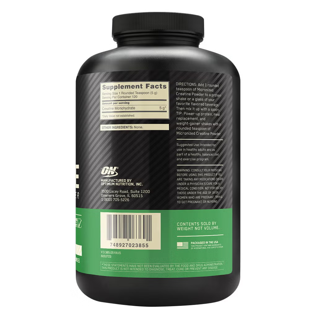 Optimum Nutrition Creatine Powder 600gm 2