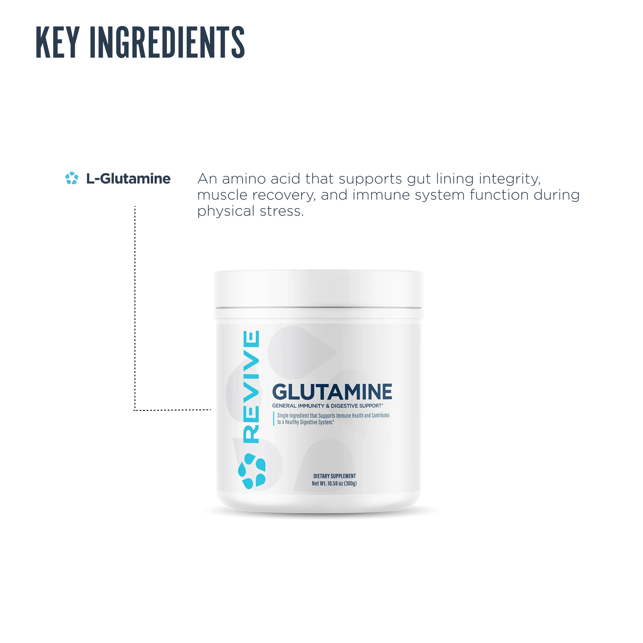Revive Glutamine Powder 300g Unflavoured 5