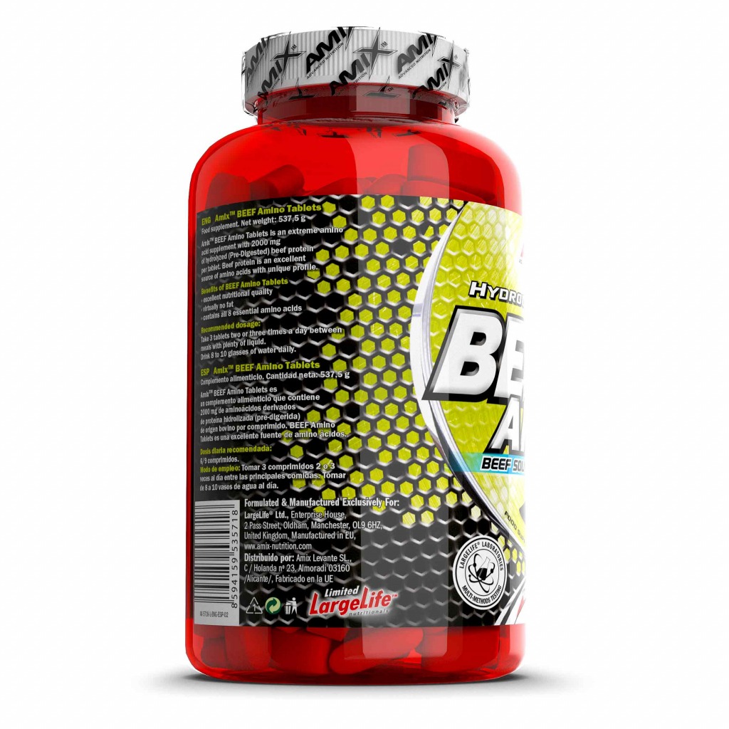 Amix Beef Protein Amino Tablets - 250 Tablets 2