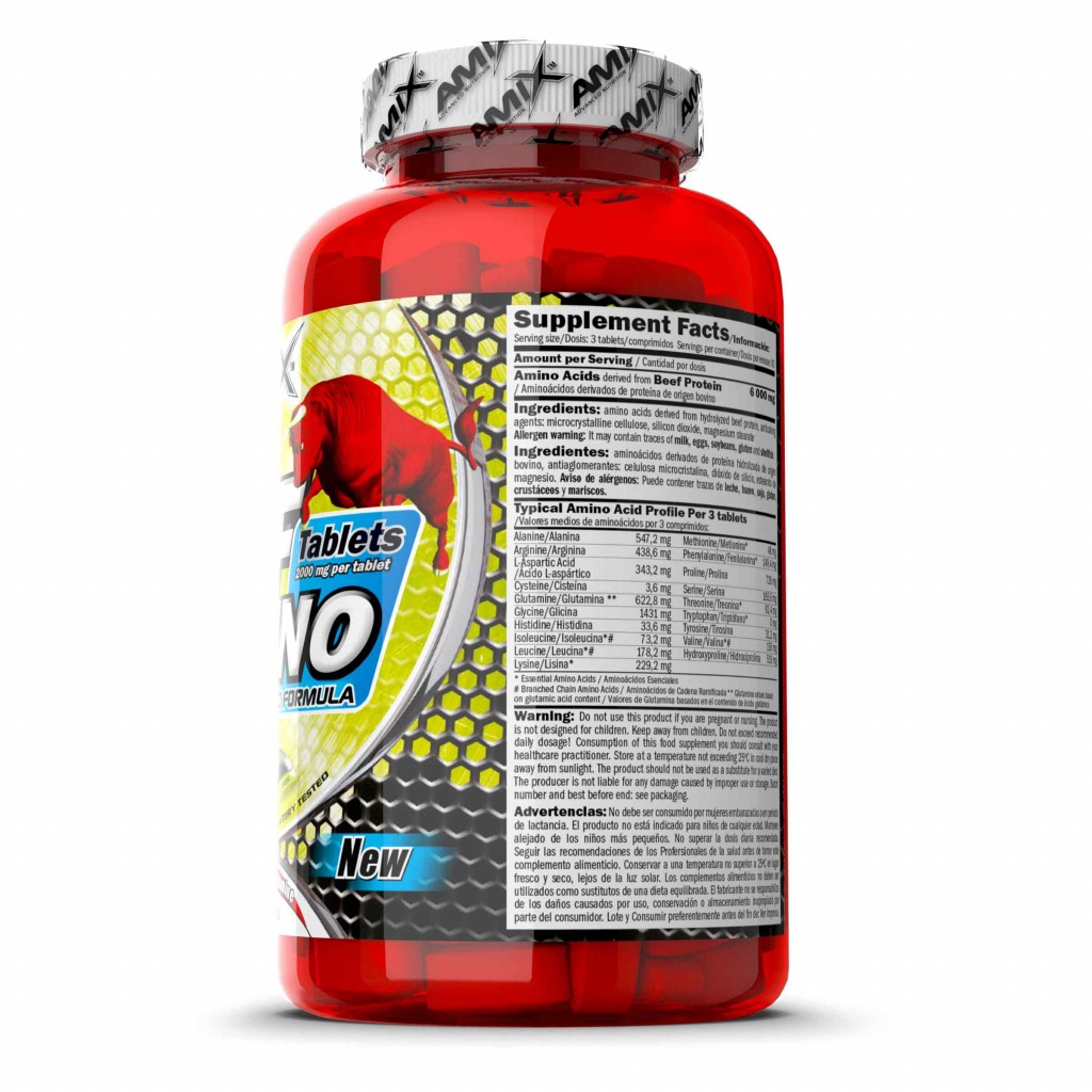 Amix Beef Protein Amino Tablets - 250 Tablets 3