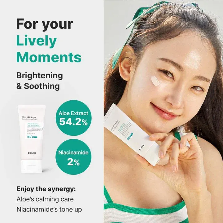 COSRX Aloe 54.2 Aqua Tone-Up Sunscreen 50g 4