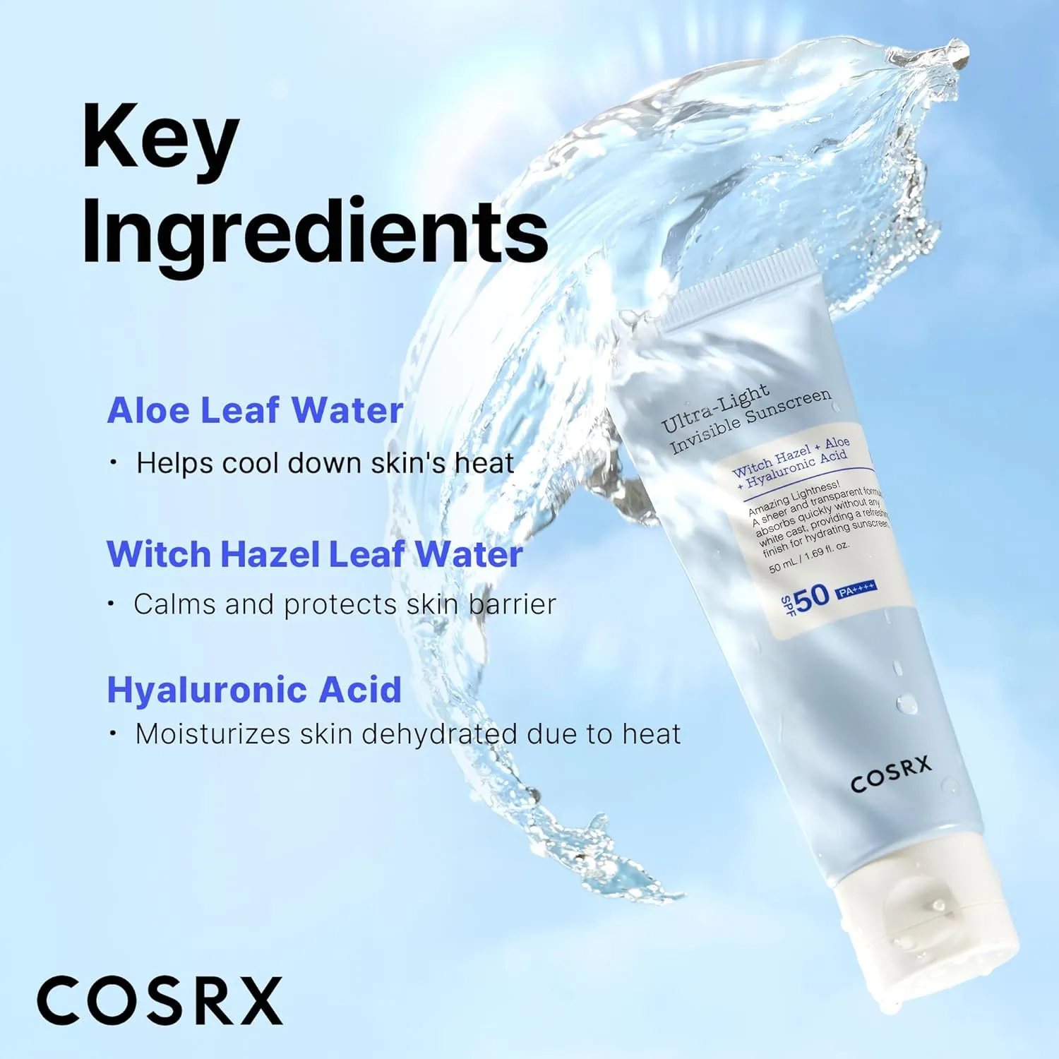 COSRX Ultra Light Invisible SPF50+ Cream 50ml – Lightweight Sun Protection 5