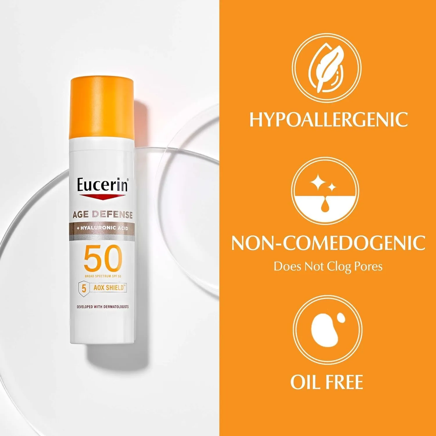 Eucerin Age Defense Hyaluronic Acid SPF 50 Cream 75ml 3