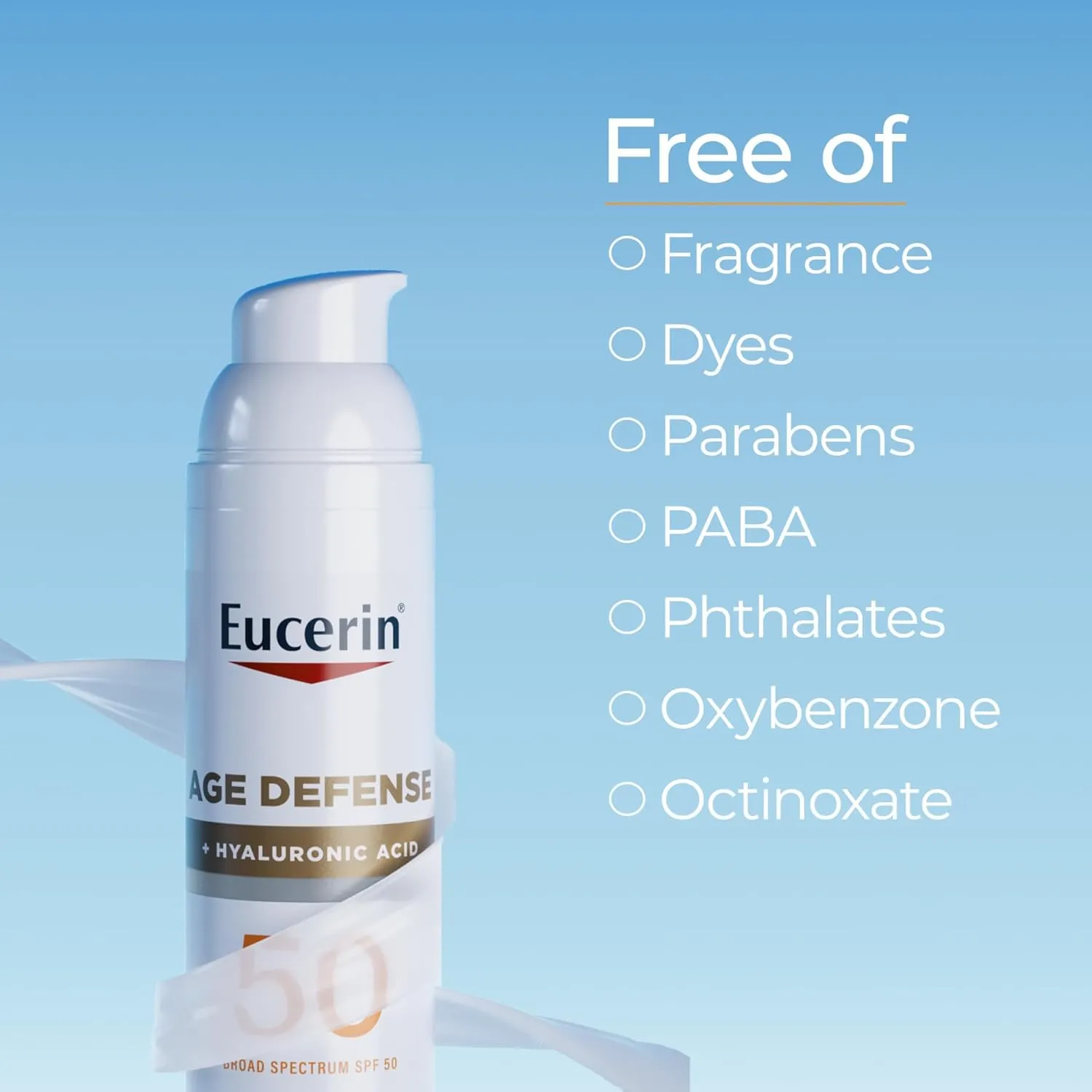 Eucerin Age Defense Hyaluronic Acid SPF 50 Cream 75ml 4