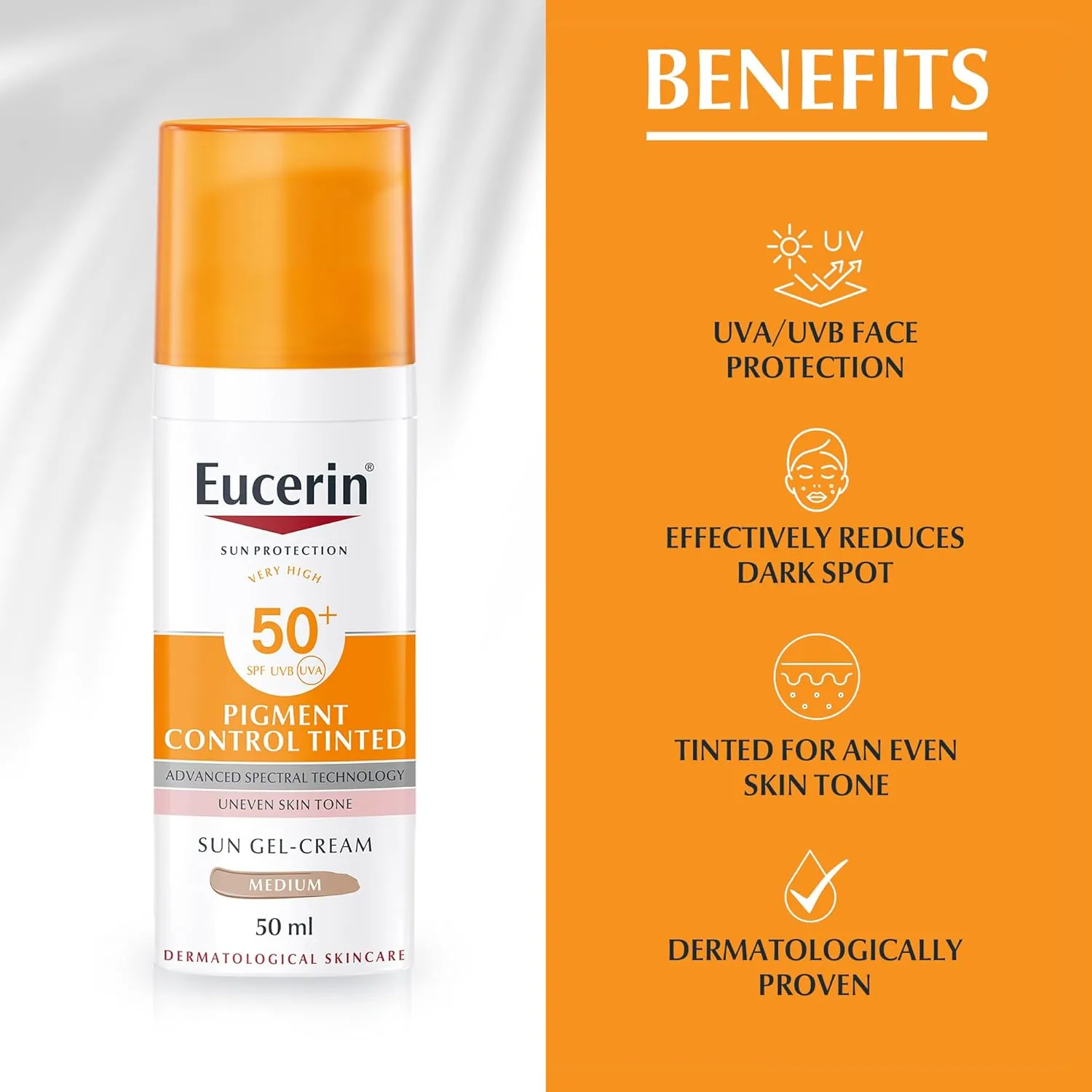 Eucerin Pigment Control Gel Cream SPF 50 Tinted - 50ml 2