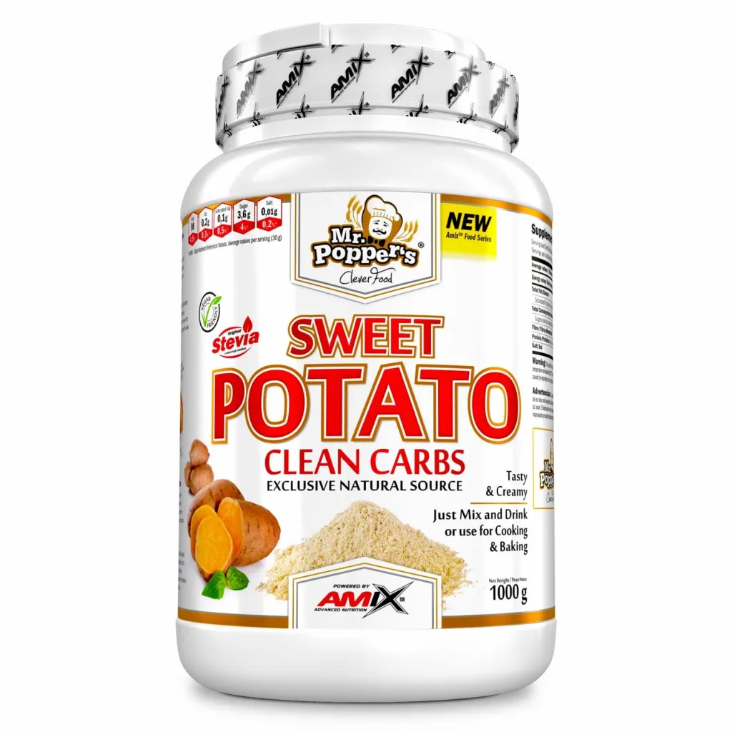 Amix Mr.Poppers Sweet Potato Clean Carbs Chocolate Flavor - 1000gm 2