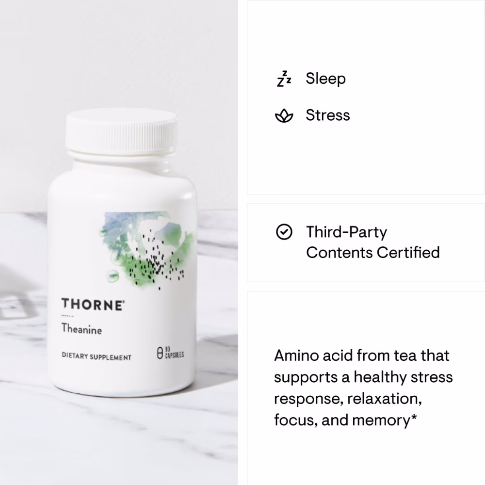Thorne Theanine - 90 Capsules 5