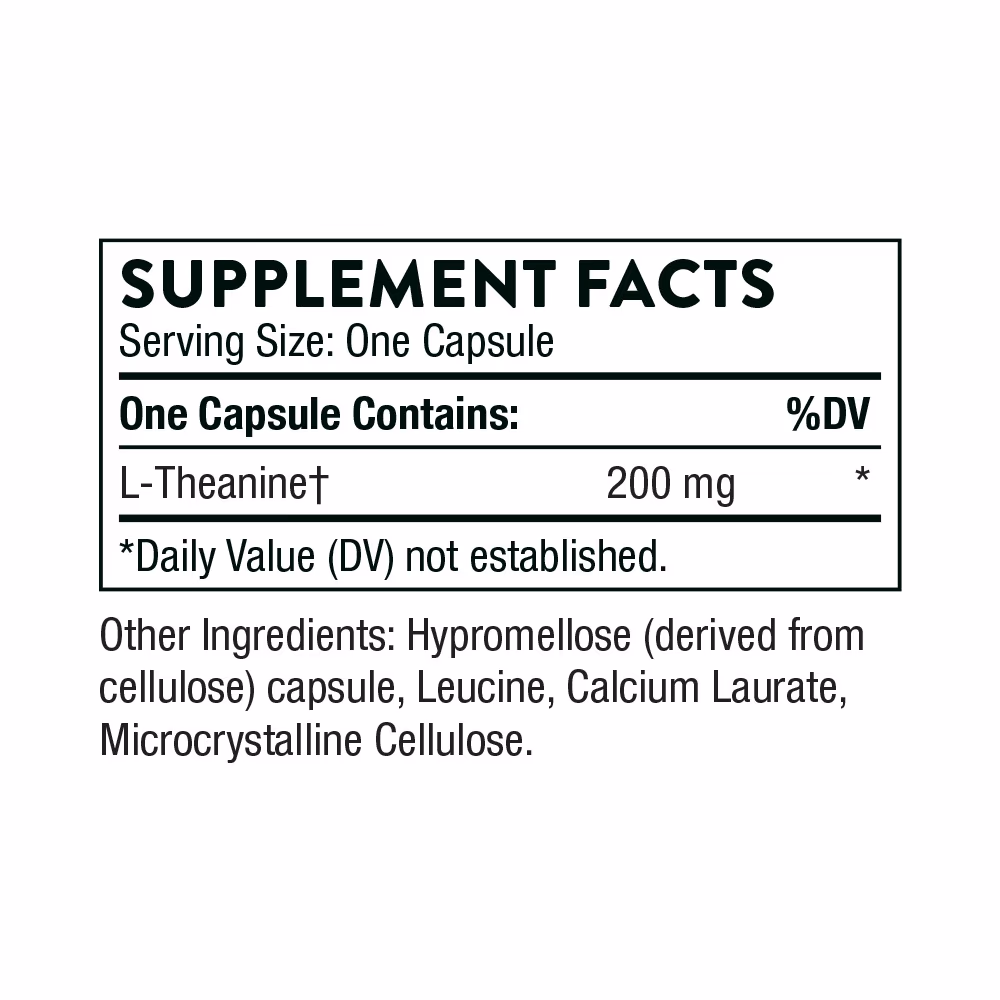 Thorne Theanine - 90 Capsules 2