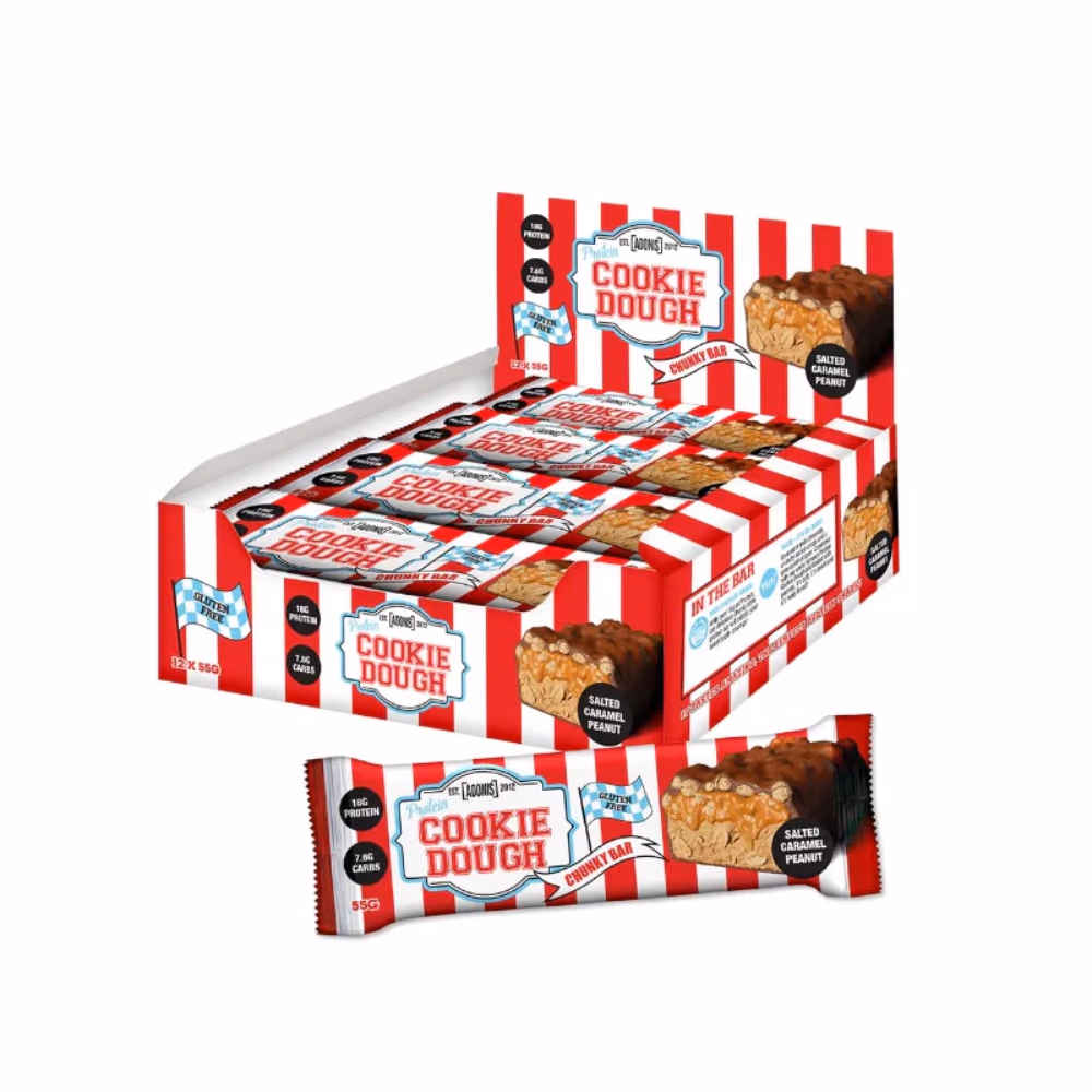Adonis Protein Cookie Dough Bar Salted Caramel Peanut 55gm 2