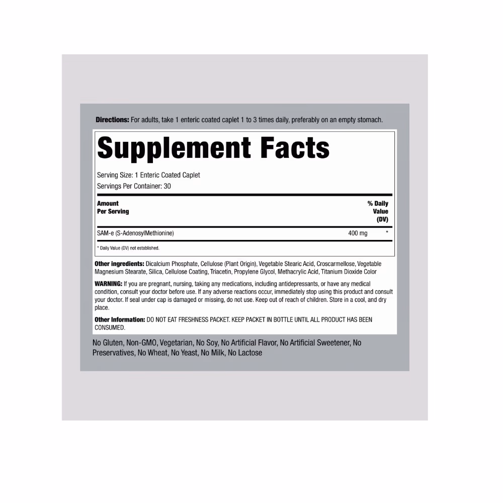 Piping Rock SAM-e 200mg 2