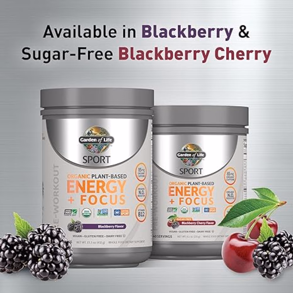 Garden of Life Organic Plant Energy Focus 432g Blackberry 4