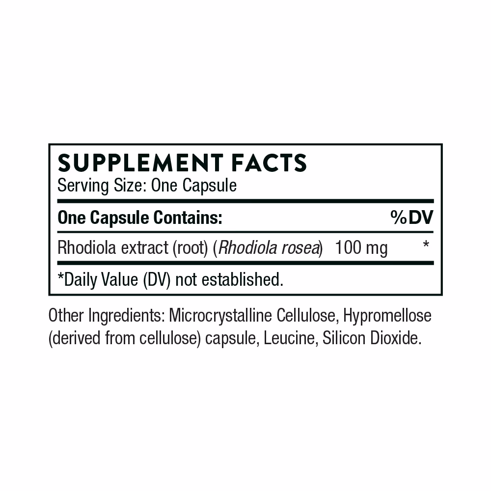 Thorne Rhodiola – 60 Capsules 2
