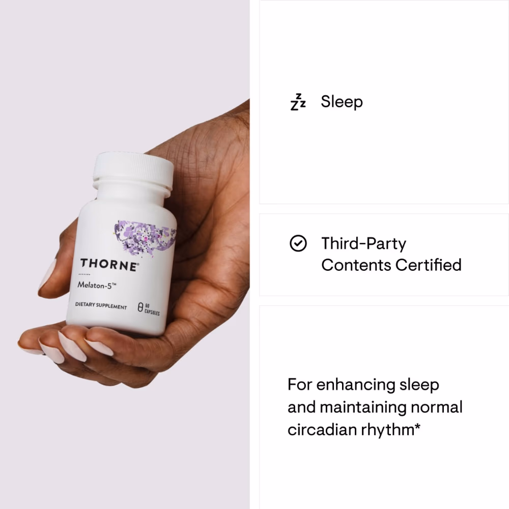 Thorne Melaton 5mg - 60 Capsules 5