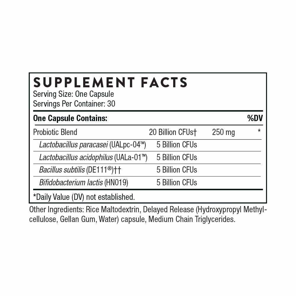 Thorne FloraSport 20B– 30 Capsules 2