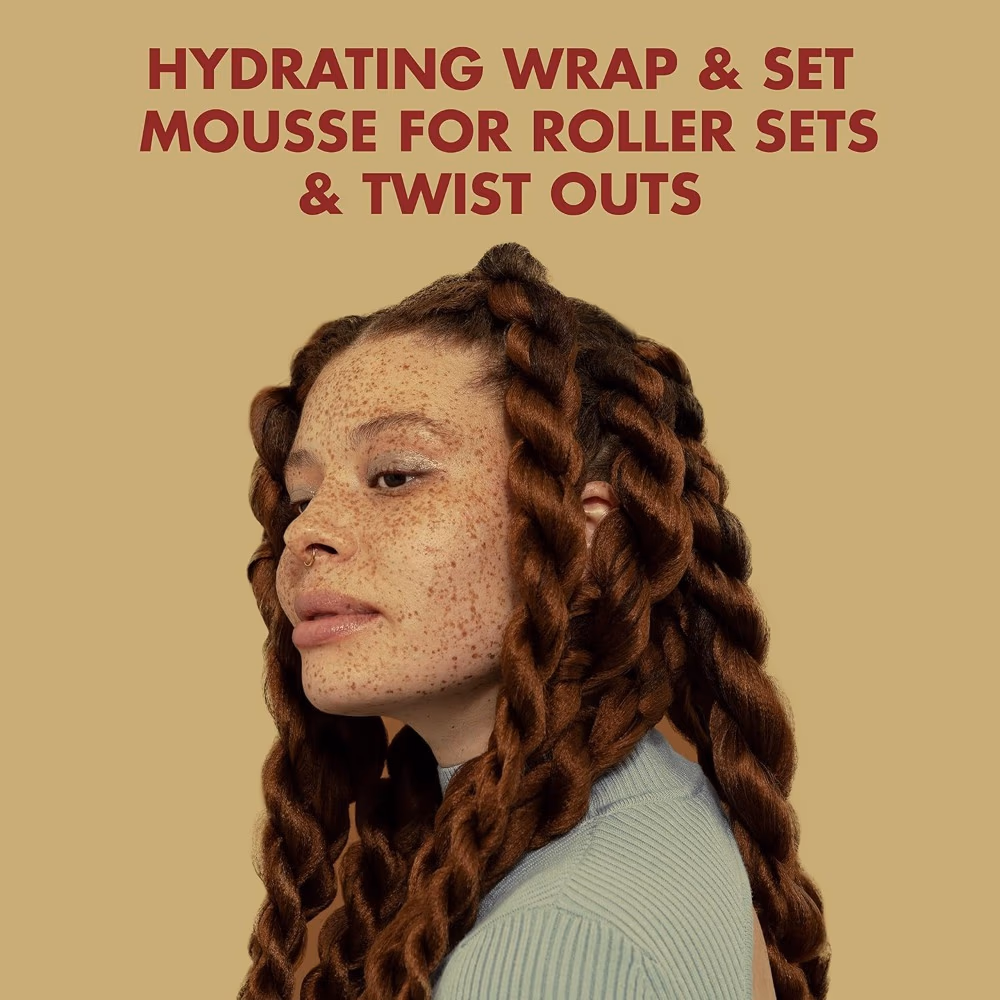 Shea Moisture Manuka Honey and Mafura Oil Hydrate and Repair Wrap Set Mousse 222ml 5