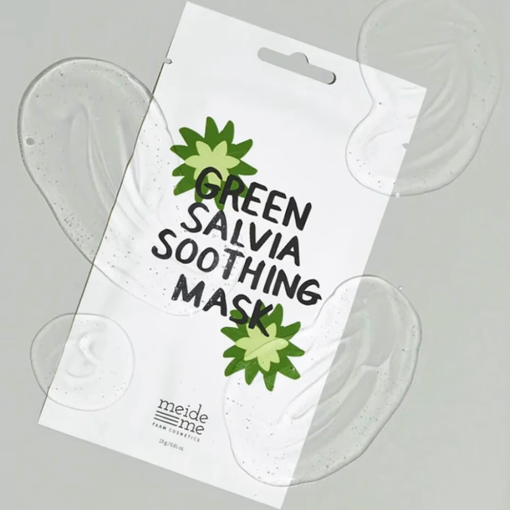 Meideme Green Salvia Soothing Mask (Sheet) 4