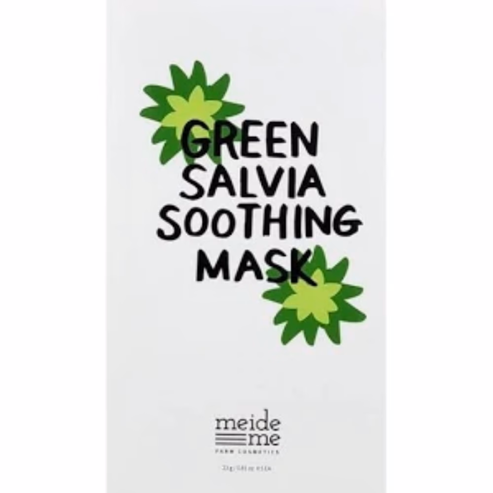 Meideme Green Salvia Soothing Mask (Sheet) 3
