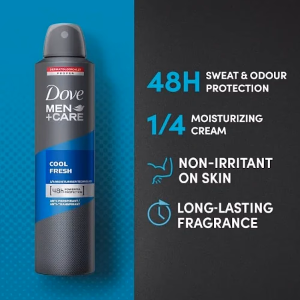 Dove Men+Care Cool Fresh Deo Spray 250ml 3