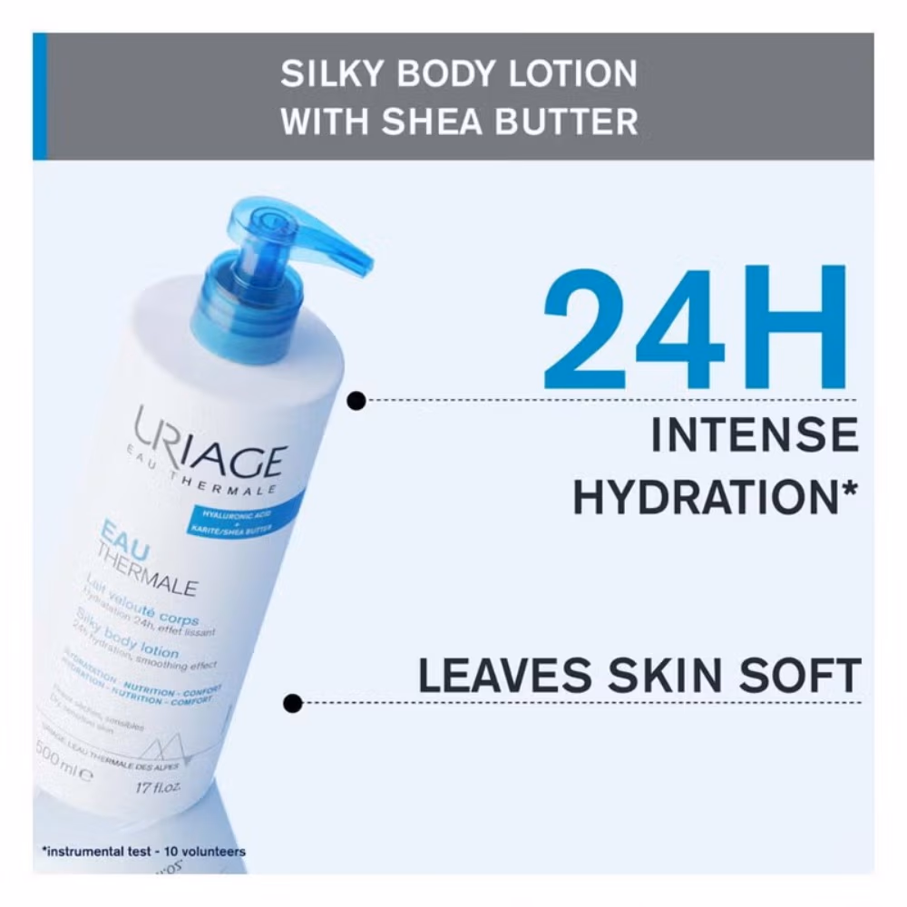 Uriage Eau Thermale Silky Body Lotion 500ml 3