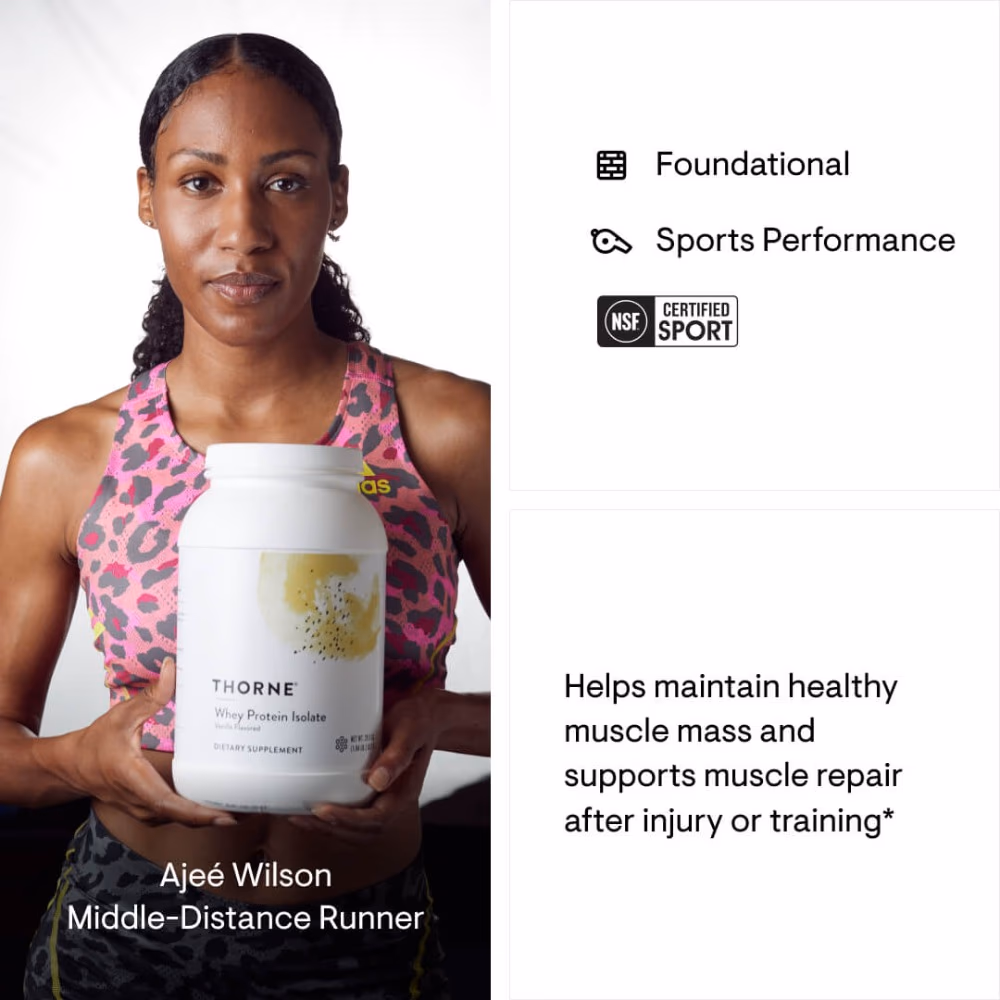 Thorne Whey Protein Isolate Vanilla - 837g 4